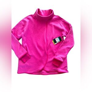 Nike Dri-Fit Pink Wrap Turtleneck Sweatshirt NWT Size M Oversized Lightweight